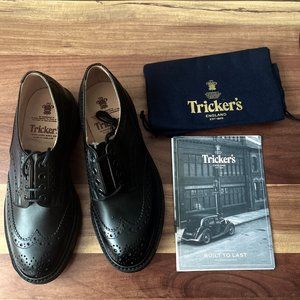 TRICKER'S - Bourton Brogued Leather Derby Shoes